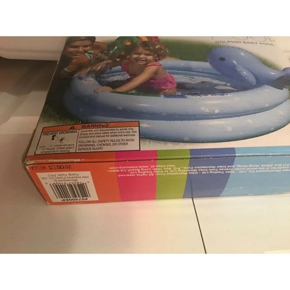 New Intex Dolphin Inflatable‎ Pool with Colorful Rings for Babies and Toddlers - Picture 5 of 5